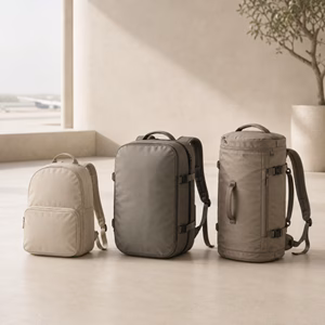 Ein kompakter Rucksack, ein großer Reiserucksack und eine flexible Reisetasche Welches Handgepäck ist am praktischsten? Handgepäck-Regeln für Handgepäck-Regelnde